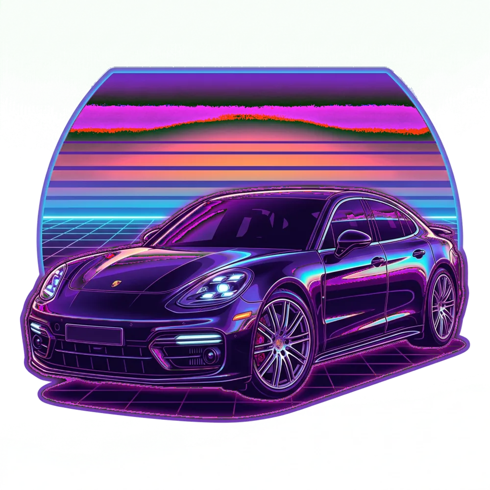 Outrun car design.